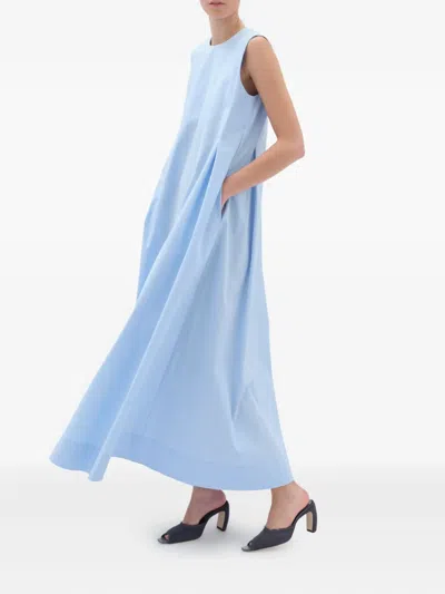 Remain Birger Christensen Sleeveless Maxi Dress In Blue