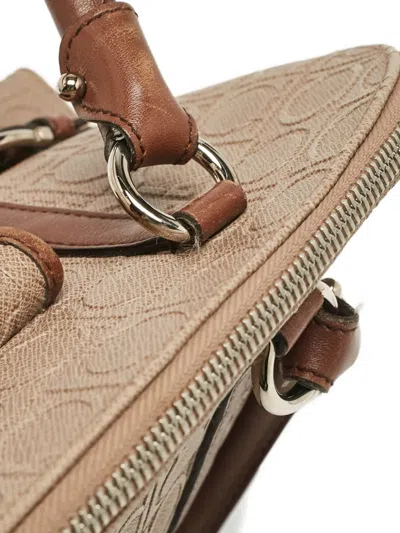 Pre-owned Ferragamo Gancini-embossed Satchel Bag