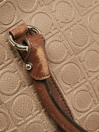 Pre-owned Ferragamo Gancini-embossed Satchel Bag