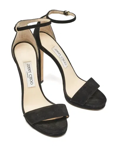 Pre-owned Jimmy Choo Suede Ankle-strap Sandals