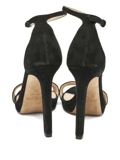 Pre-owned Jimmy Choo Suede Ankle-strap Sandals