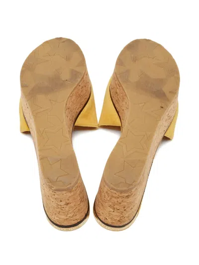 Pre-owned Jimmy Choo 40mm Suede Wedge Sandals