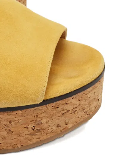 Pre-owned Jimmy Choo 40mm Suede Wedge Sandals