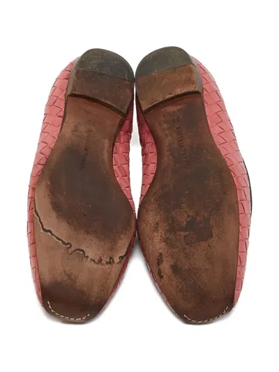 Pre-owned Bottega Veneta Intrecciato Bow-detailing Ballet Flats