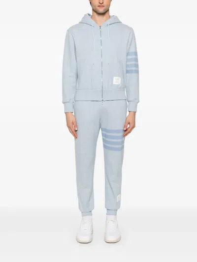Thom Browne 4-bar Stripe Trousers In Blue