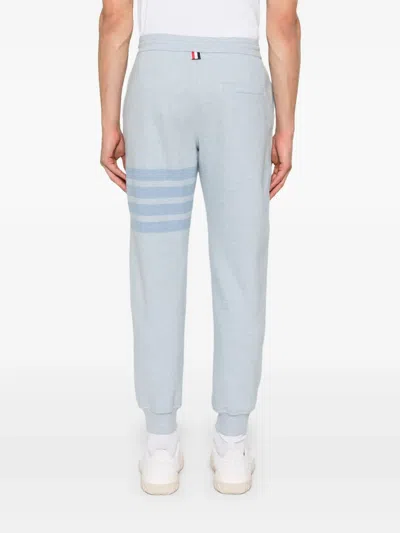Thom Browne 4-bar Stripe Trousers In Blue