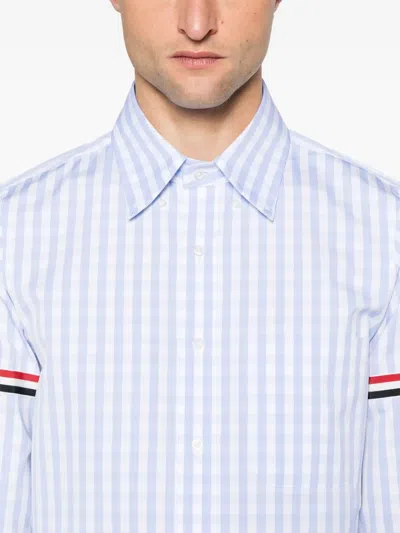 Thom Browne Gingham-check Poplin Shirt In Multi