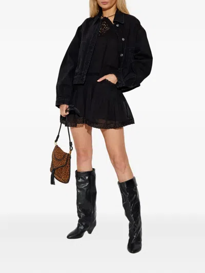 Isabel Marant Étoile Geraldin Lace-trimmed Cotton Minidress