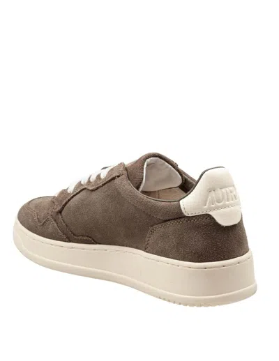 Autry Medalist Low-top Suede Sneakers In Gray