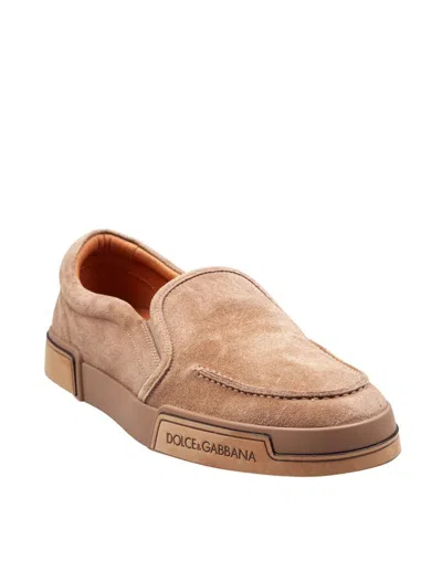 Dolce & Gabbana Derby In Calfskin Crust Color Hazelnut In Brown