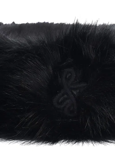 Ruslan Baginskiy 'pillbox' Fur Hat In Black