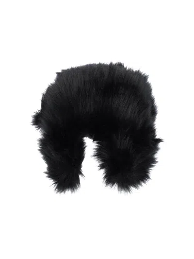 Ruslan Baginskiy Faux-fur Ear Flaps Hat In Black