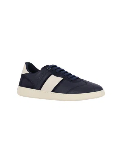 Ferragamo Calf Leather Low-top Sneakers