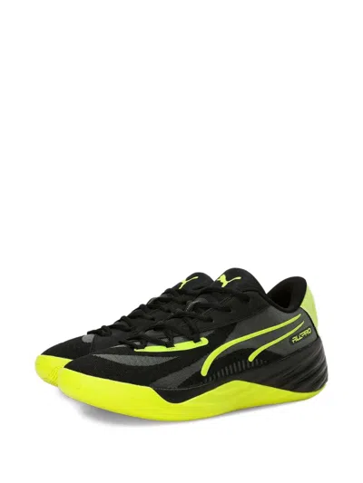 Puma All-pro Nitro "black/yellow" Sneakers In Multi
