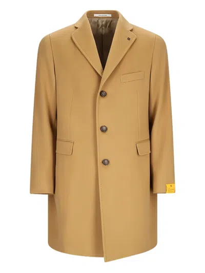 Tagliatore Single-breasted Coat In Brown