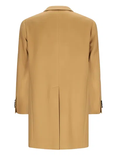 Tagliatore Single-breasted Coat In Brown