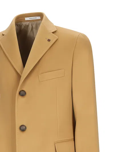 Tagliatore Single-breasted Coat In Brown