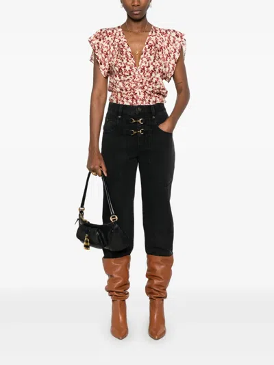 Isabel Marant Brinley Carabiner-fastening Jeans In Black