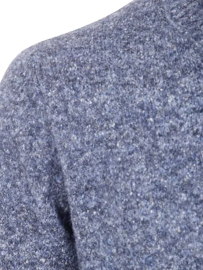 Brunello Cucinelli Sweater Crew Neck Long Sleeves In Blue