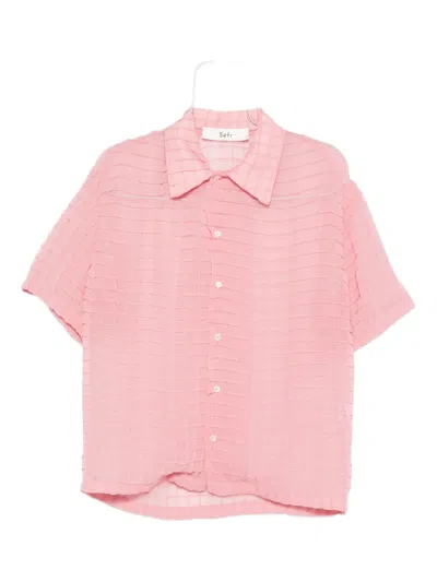 Séfr Sergio Grid-pattern Shirt