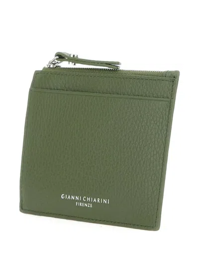 Gianni Chiarini Zip-top Cardholder In Green