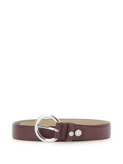 Gianni Chiarini Leather Belt In Brown