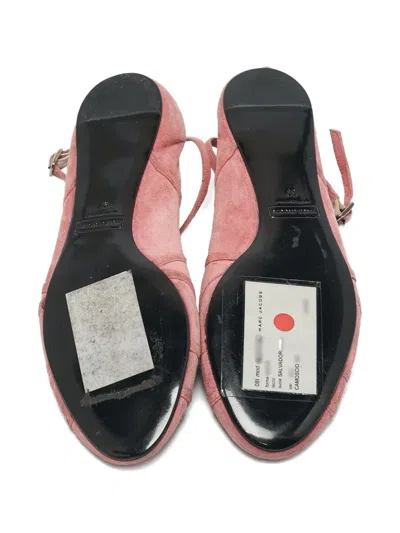 Pre-owned Marc Jacobs Vintage  Lace-detail Suede Flat Pumps