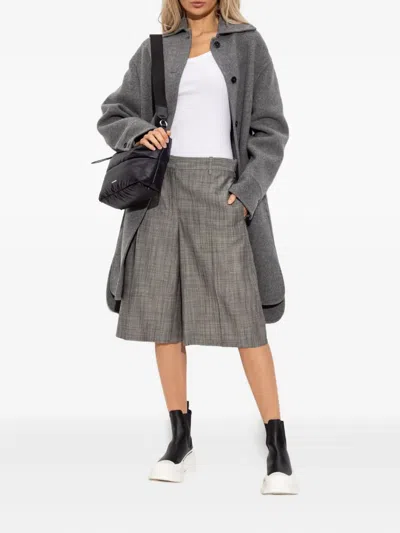 Jil Sander Pleated Silk Shorts