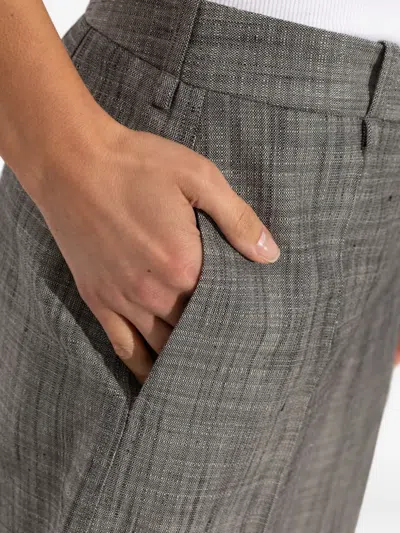 Jil Sander Pleated Silk Shorts