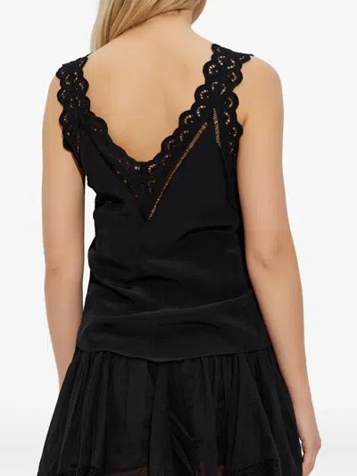 Isabel Marant Fradella V-neck Top In Black
