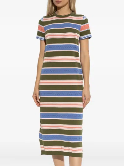 Ps By Paul Smith Striped Short-sleeved Dress