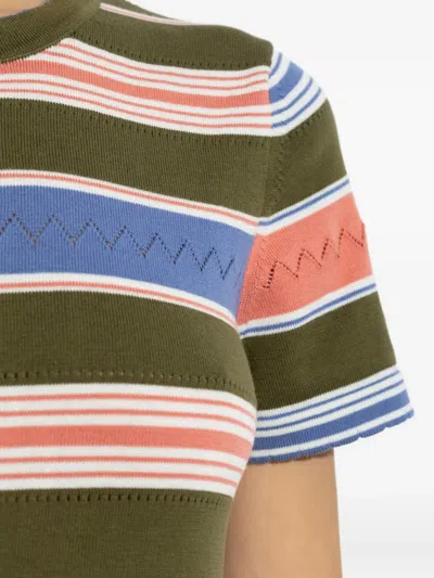 Ps By Paul Smith Striped Short-sleeved Dress