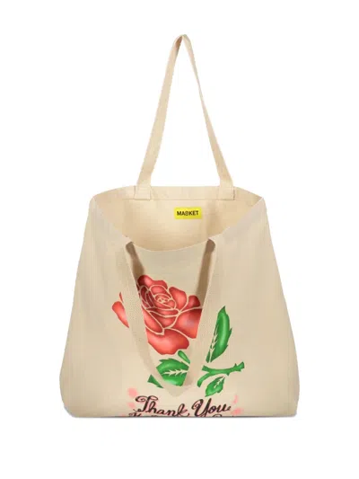 Market Rose-print Tote Bag