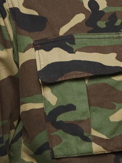 Pre-owned Saint Laurent Camouflaged Patch-detail Jacket