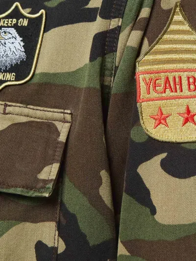 Pre-owned Saint Laurent Camouflaged Patch-detail Jacket