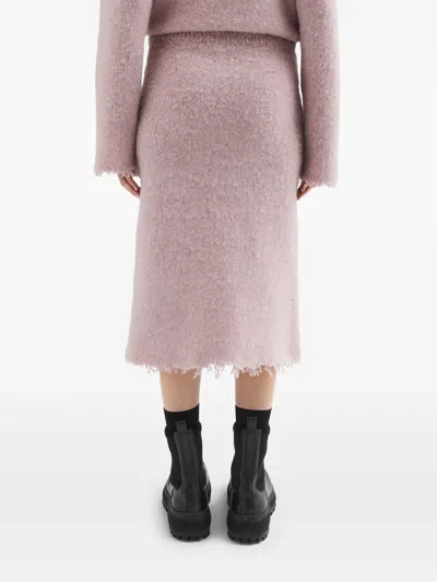 Jil Sander Wool Knitted Midi Skirt