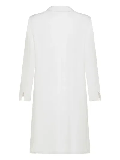 Seventy Notched-lapel Coat In White