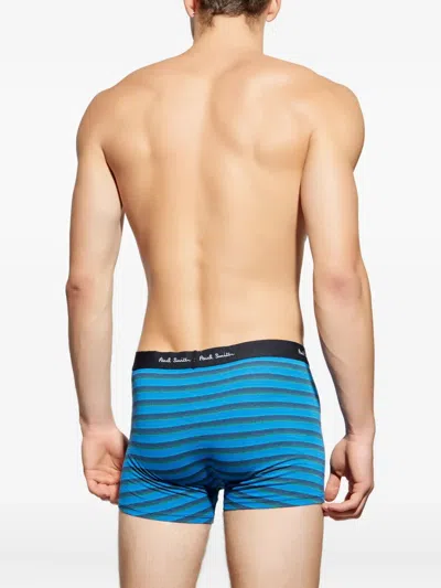 Paul Smith Striped Boxers In Blue