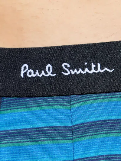 Paul Smith Striped Boxers In Blue