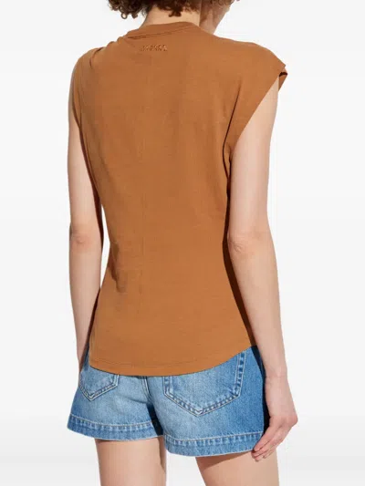 Isabel Marant Nayda Twisted Cap-sleeve T-shirt