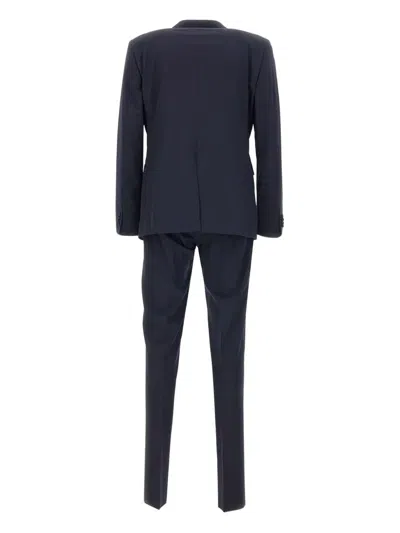 Corneliani Wool Suit In Blue
