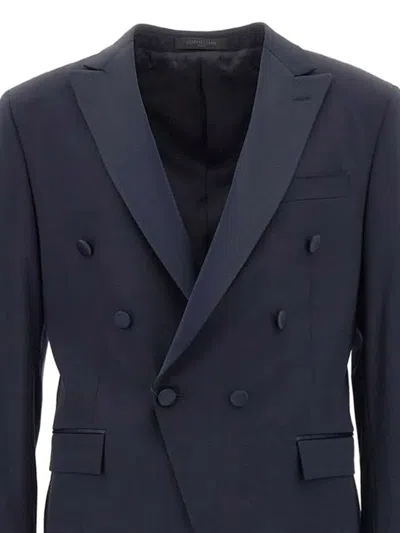 Corneliani Wool Suit In Blue