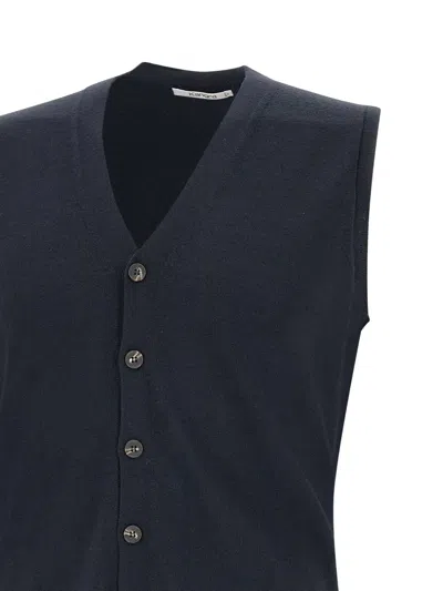 Kangra Cashmere Wool Vest In Blue