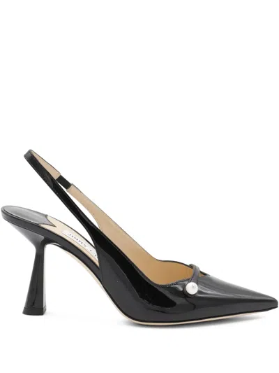 Jimmy Choo 85mm Slingback Pearl Pumps