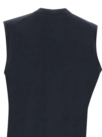 Kangra Cashmere Wool Vest In Blue