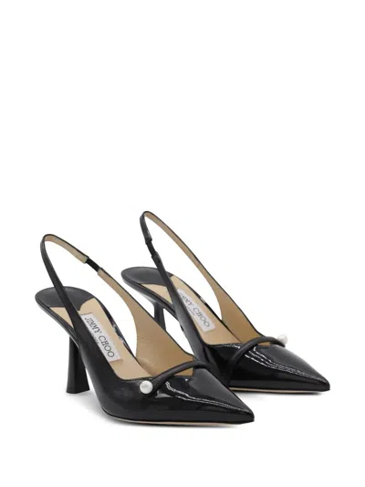 Jimmy Choo 85mm Slingback Pearl Pumps