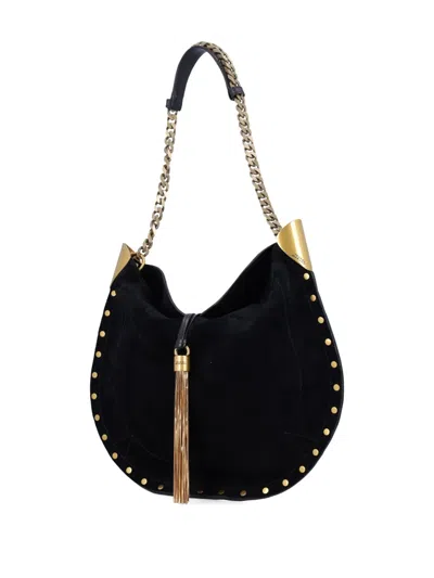 Isabel Marant Tassel-embellished Suede Shoulder Bag