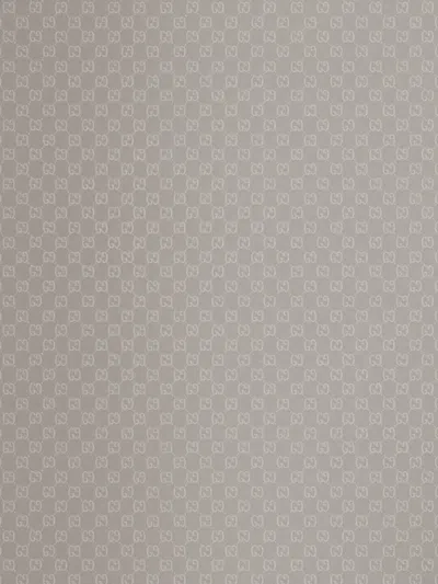 Gucci Gg Monogram Print Scarf In Gray