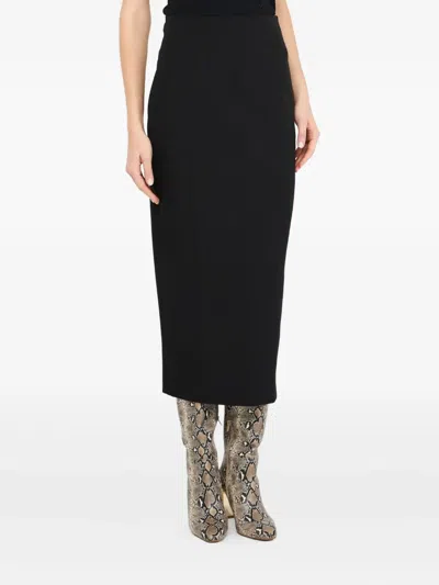 Liu •jo Long Skirt With Zip In Black