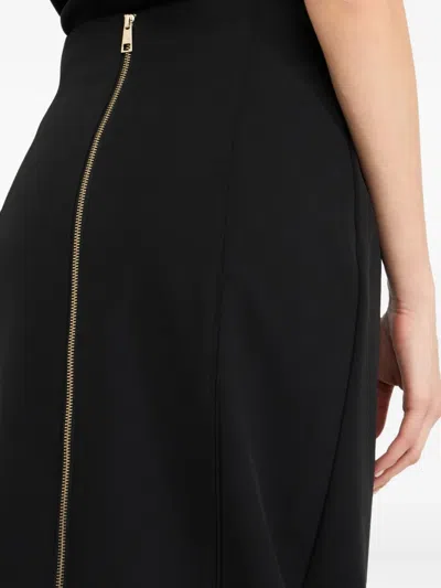 Liu •jo Long Skirt With Zip In Black